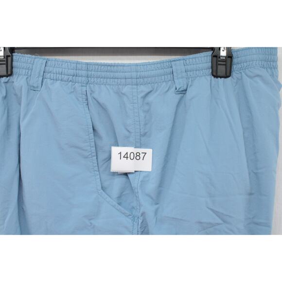 Columbia PFG Mesh Lined Swim Trunks Men's Large Packable Blue Nylon Fishing - Picture 11 of 11